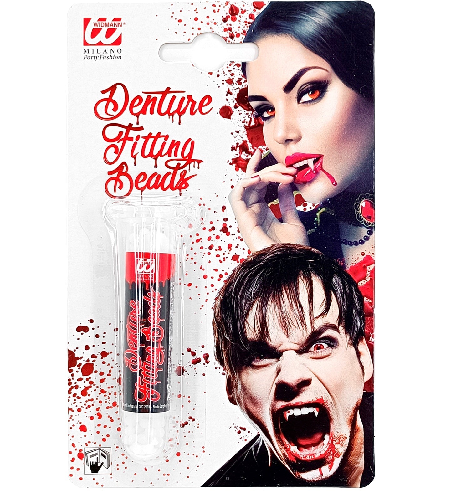 Thermoplastische Klebeperlen in einer kleinen Dose, ideal für Gebisse und Zähne.