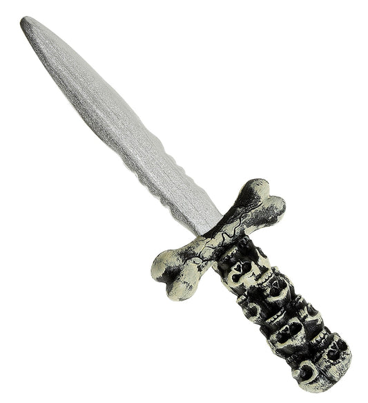 Widmann Totenkopf Dolch mit 30,5 cm Edelstahlklinge und Totenkopf-Griff aus Metall