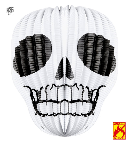 Widmann Totenkopf Lampion – 25 cm Durchmesser – Flammhemmend Papier - Fasnacht24.ch