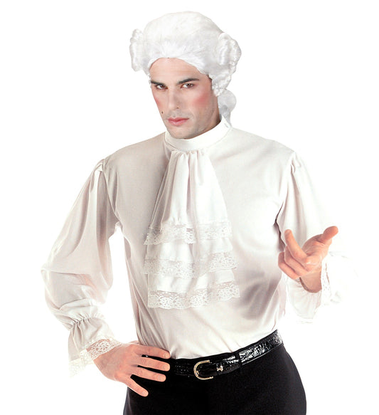 Widmann Vampirhemd Weiß mit Jabot – Herren Kostümhemd für Halloween - Fasnacht24.ch