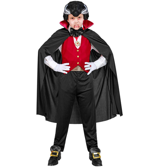 Widmann Vampir Lord Kostüm – Samt Umhang, Weste & Fliege - Fasnacht24.ch