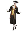 Widmann Venetian Nobleman Kostüm – Stretch Samt, Goldverziert – Produktansicht