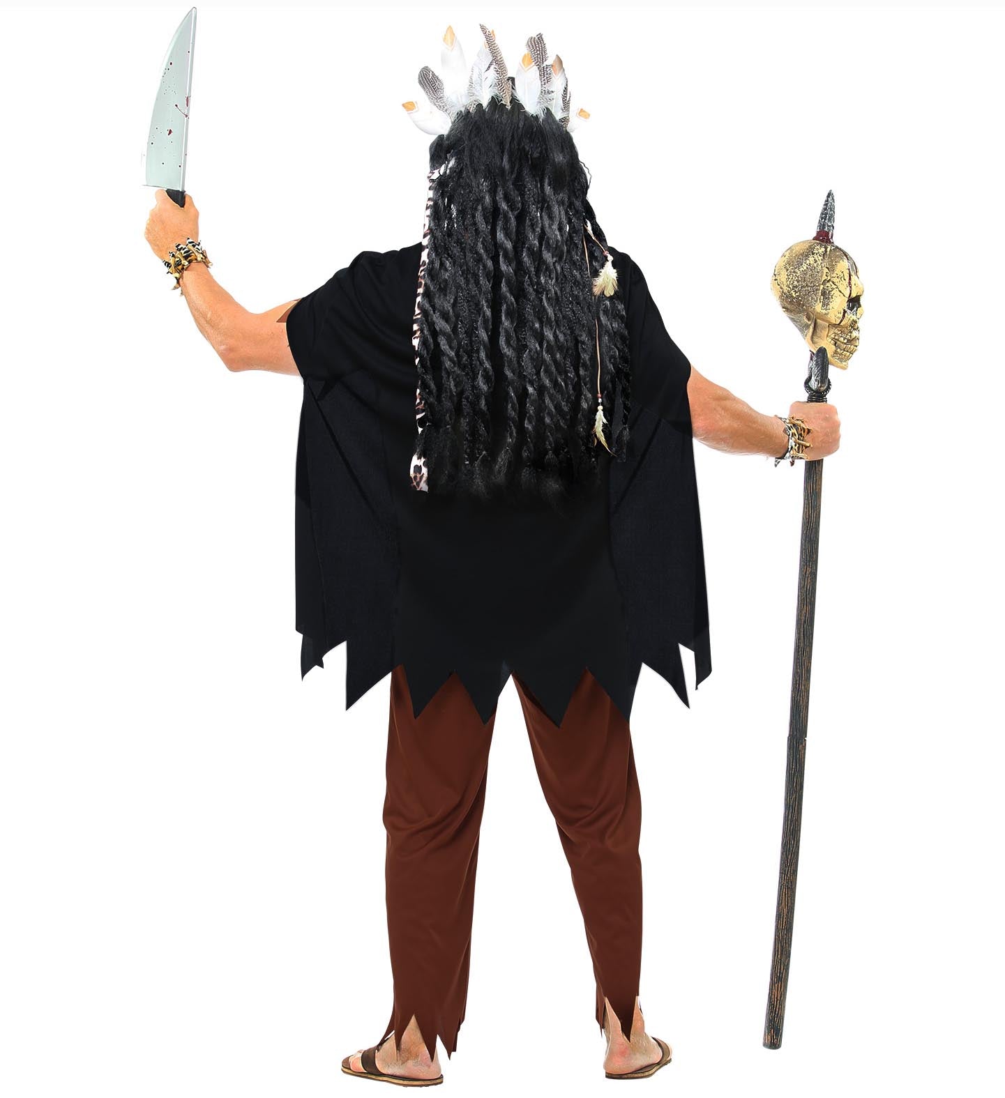 Widmann Voodoo Priester Herrenkostüm – Komplettes 4-teiliges Set - Fasnacht24.ch