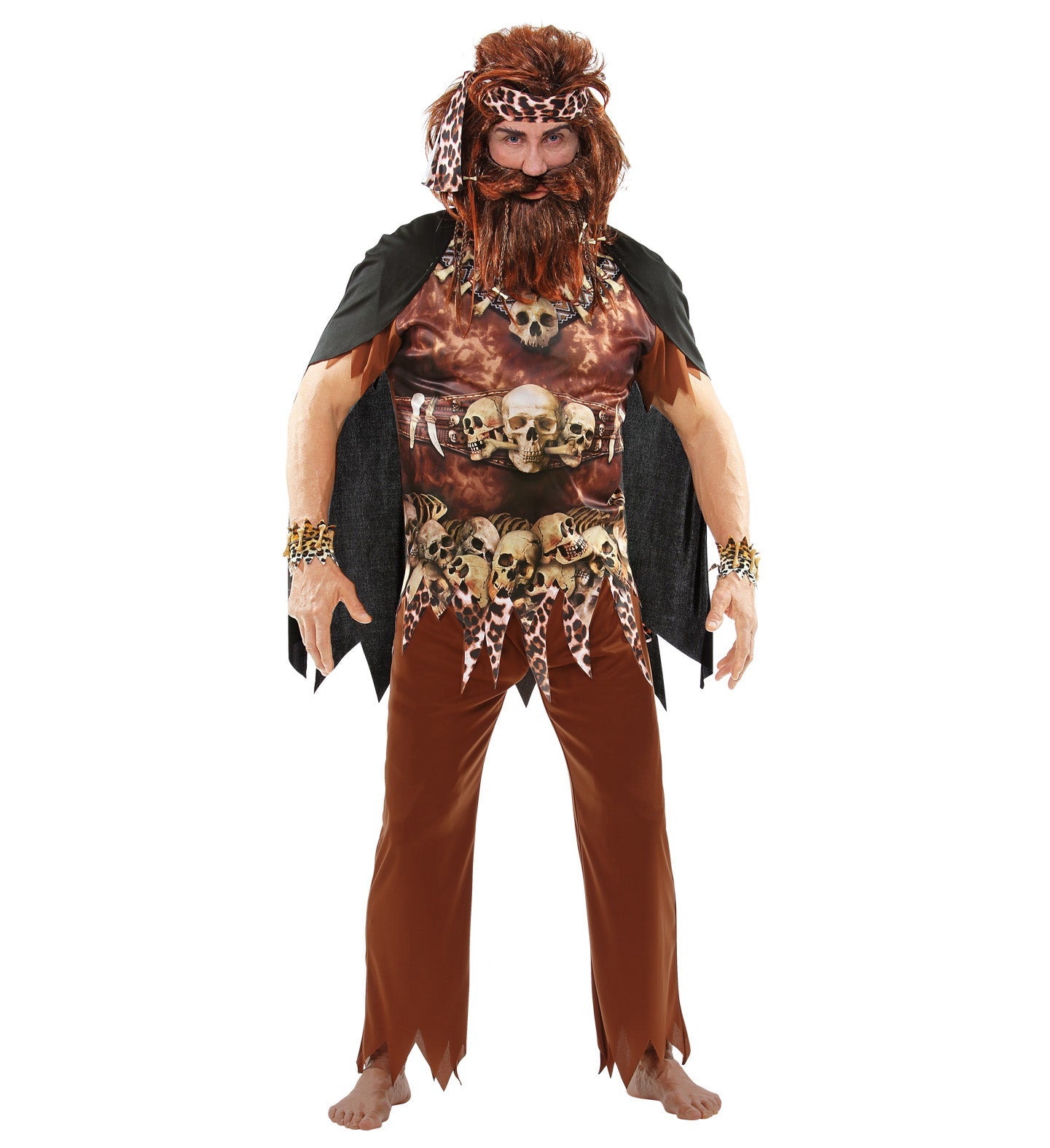 Widmann Voodoo Priester Herrenkostüm – Komplettes 4-teiliges Set - Fasnacht24.ch