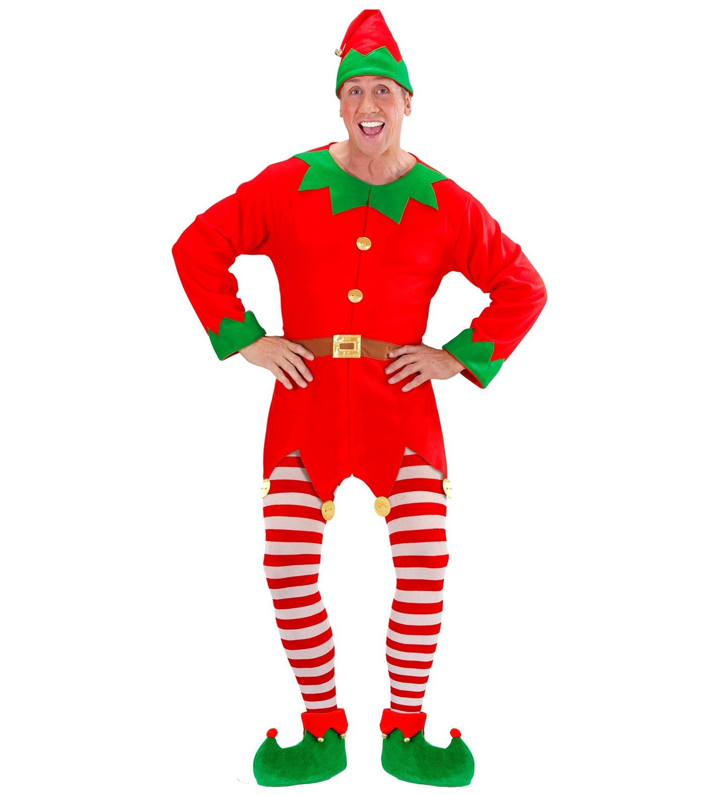 Widmann Weihnachtsstrumpfhosen – Rote Weiße Gestreifte 70 DEN XL - Fasnacht24.ch