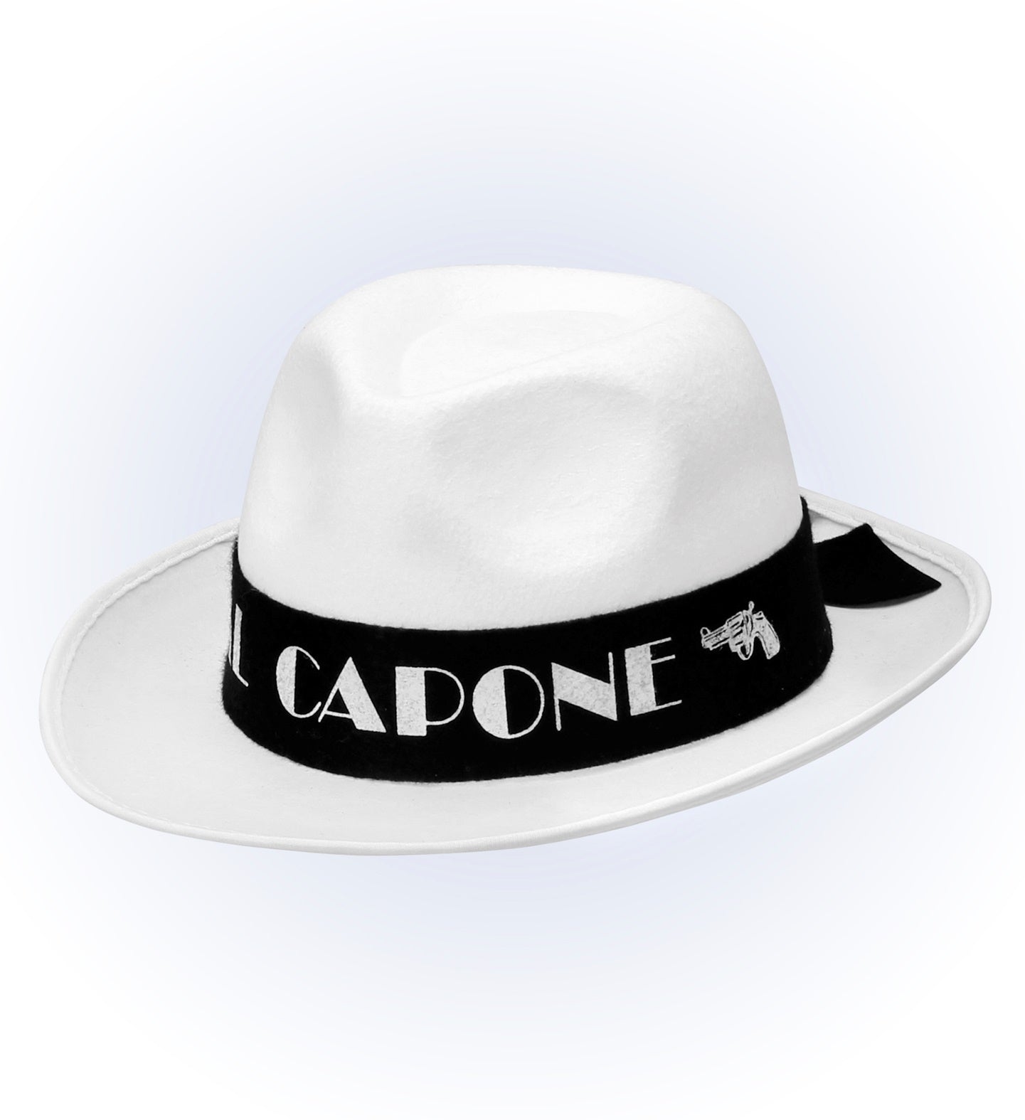 Gangster Hut Al Capone Weißer Filz – 20er Jahre Stil von Widmann - Fasnacht24.ch