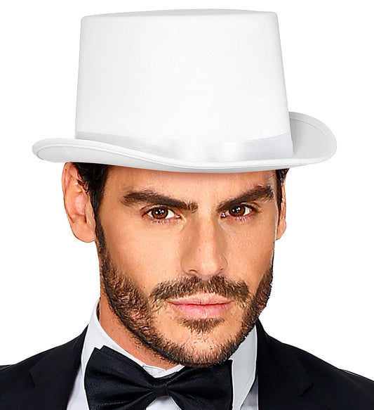 Widmann Weißer Gala Zylinder – Eleganter Damenhut Aus Wollfilz - Fasnacht24.ch