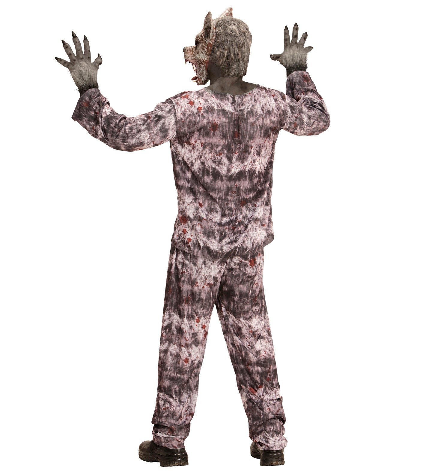 Werwolf Kostüm Set – Widmann Jacke, Hose & Maske mit Fell-Applikation - Fasnacht24.ch