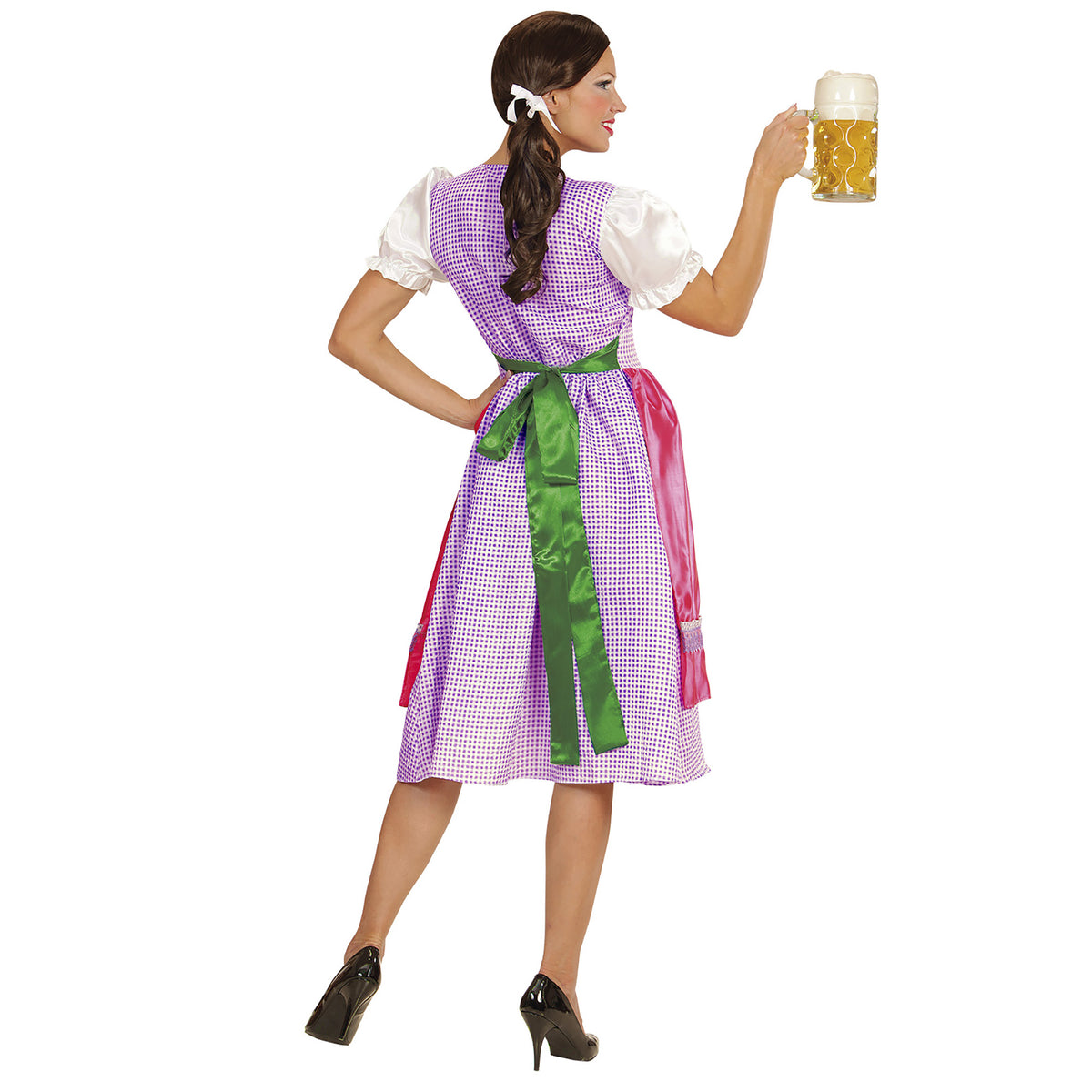 Widmann Dirndl-Kostüm mit Schürze für Erwachsene – Seitenansicht
