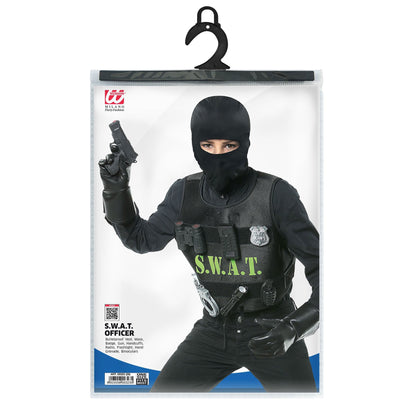 "S.W.A.T." (Kugelsichere Weste, Maske, Abzeichen, Pistole, Handschellen, Funkgerät, Taschenlampe, Handgranate, Fernglas)