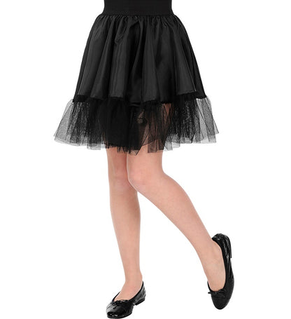 Schwarzer Kinder-Petticoat von Widmann in One Size – Produktansicht