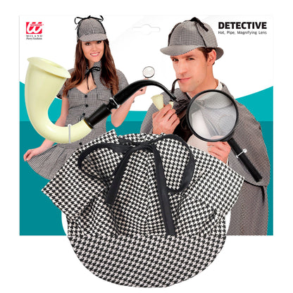 "DETEKTIV SET" (Mütze, Pfeife, Lupe)
