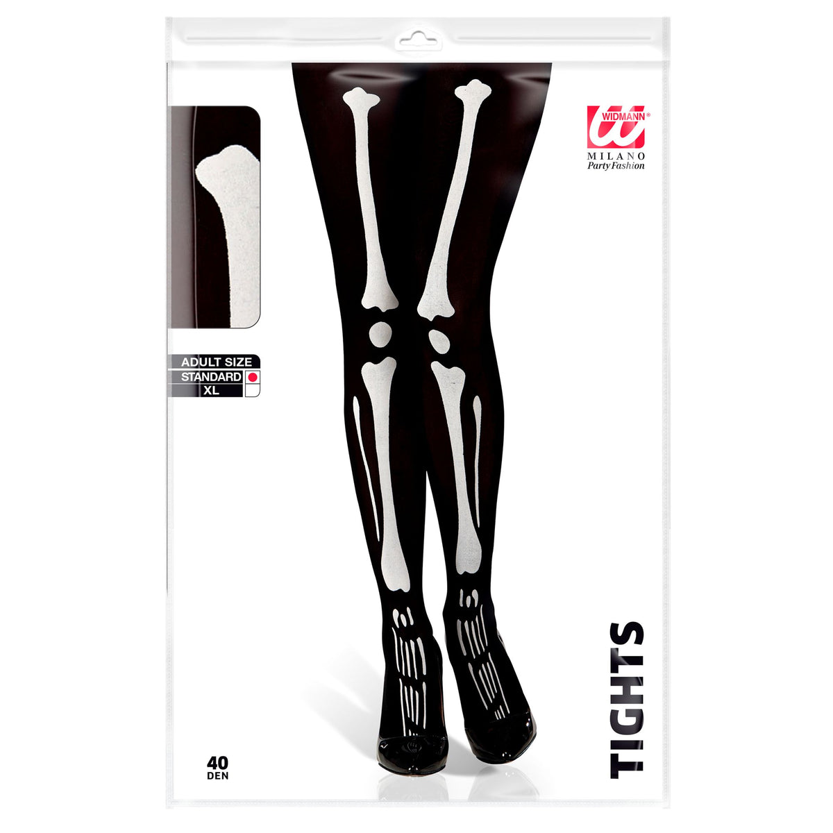 "STRUMPFHOSE SKELETT" 40 DEN
