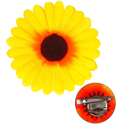 Widmann Haarklammer und Brosche Sonnenblume – Produktansicht