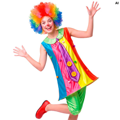 "CLOWN" (Kleid mit Reifrock und Krawatte, Hose)