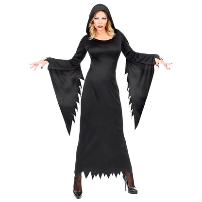 "DUNKLE KÖNIGIN" (Kleid mit Kapuze)