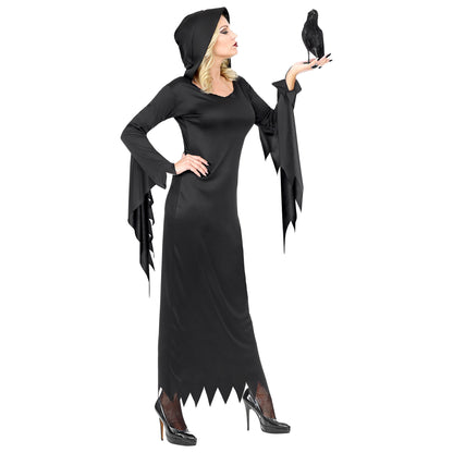 "DUNKLE KÖNIGIN" (Kleid mit Kapuze)