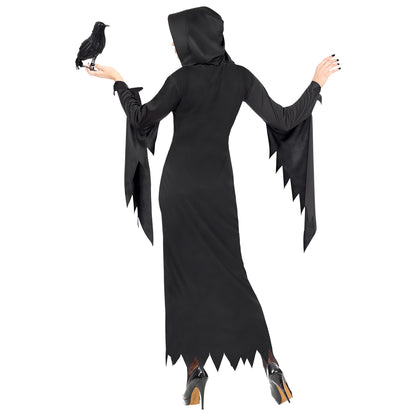 "DUNKLE KÖNIGIN" (Kleid mit Kapuze)