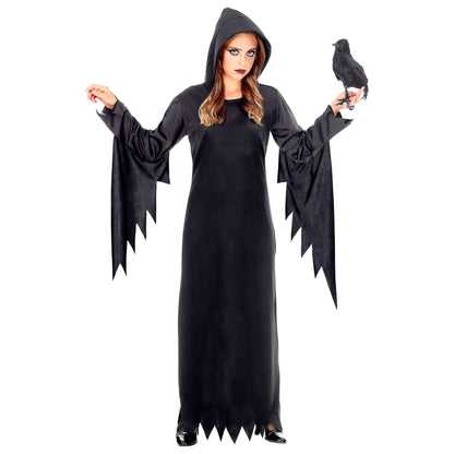 "DUNKLE KÖNIGIN" (Kleid mit Kapuze)