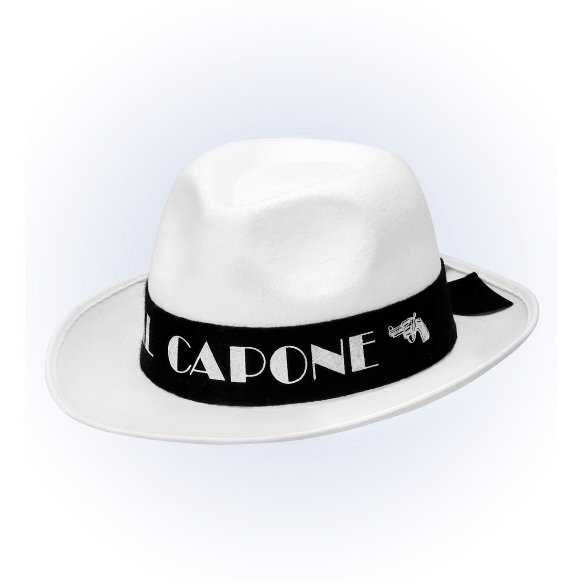 Weisser Al Capone Hut aus Filz von Widmann – Produktansicht