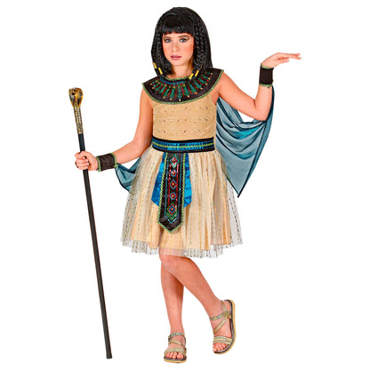 "ÄGYPTISCHE HERRSCHERIN" (Kleid mit Armstulpen und Umhang)