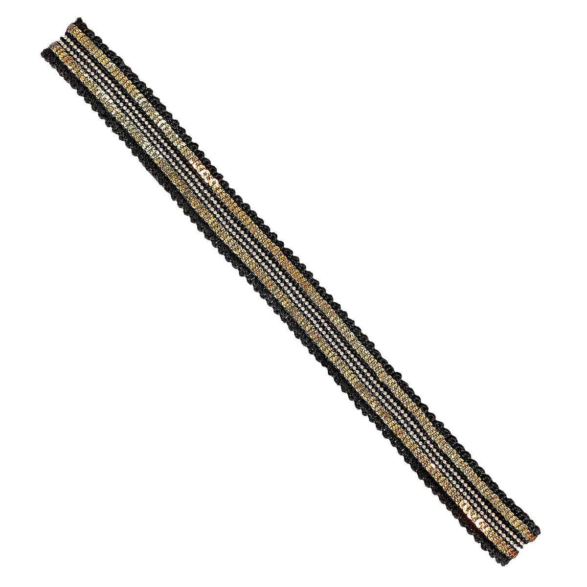 "SCHWARZES KABARETT STIRNBAND"