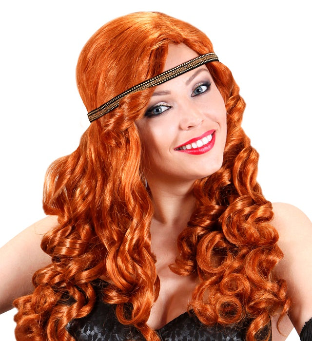 Goldenes Charleston-Stirnband von Widmann für Damen – Rückansicht