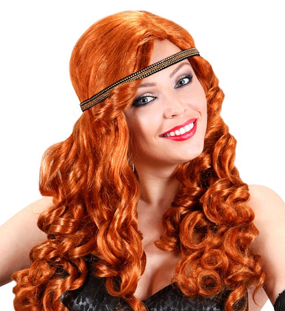 Goldenes Charleston-Stirnband von Widmann für Damen – Rückansicht