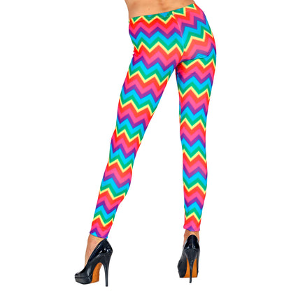 "NEON REGENBOGEN LEGGINGS"