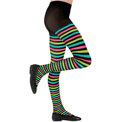 "BUNTE GESTREIFTE STRUMPFHOSE"