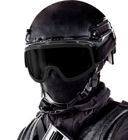 Taktische Brille von Widmann in Schwarz fuer Erwachsene – Rückansicht