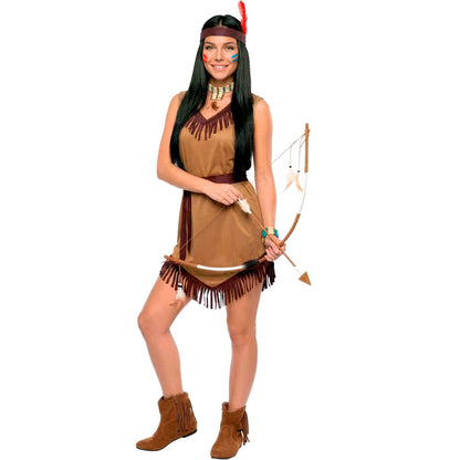 "INDIANERIN" (Kleid, Gürtel, Stirnband)