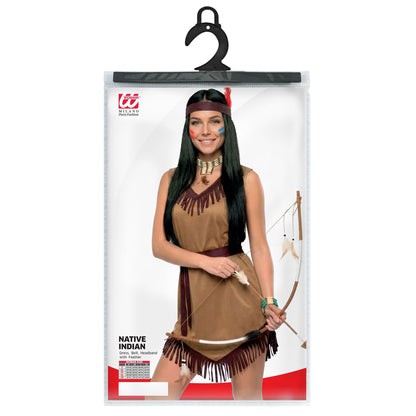 "INDIANERIN" (Kleid, Gürtel, Stirnband)