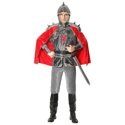 "RITTER" (Tunkia mit Rüstung & Umhang, Gürtel, Helm)