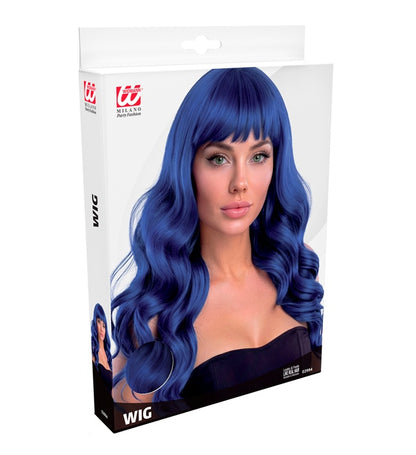 Blaue Widmann Bella Perücke in Box – Detailansicht