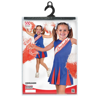"BLAU/ROT CHEERLEADER" (Kleid)