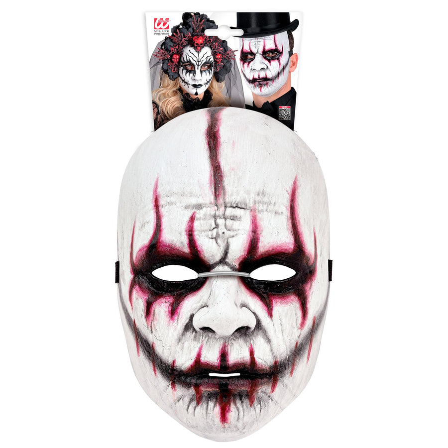 Evil Joker Maske von Widmann fuer Halloween und Fasnacht – Detailansicht