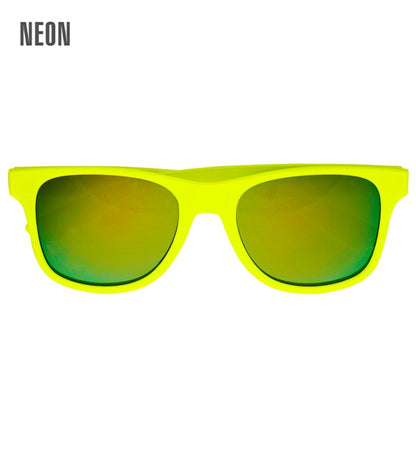 Neon-gelbe 80er-Jahre-Brille mit Revo-Gläsern von Widmann – Produktansicht