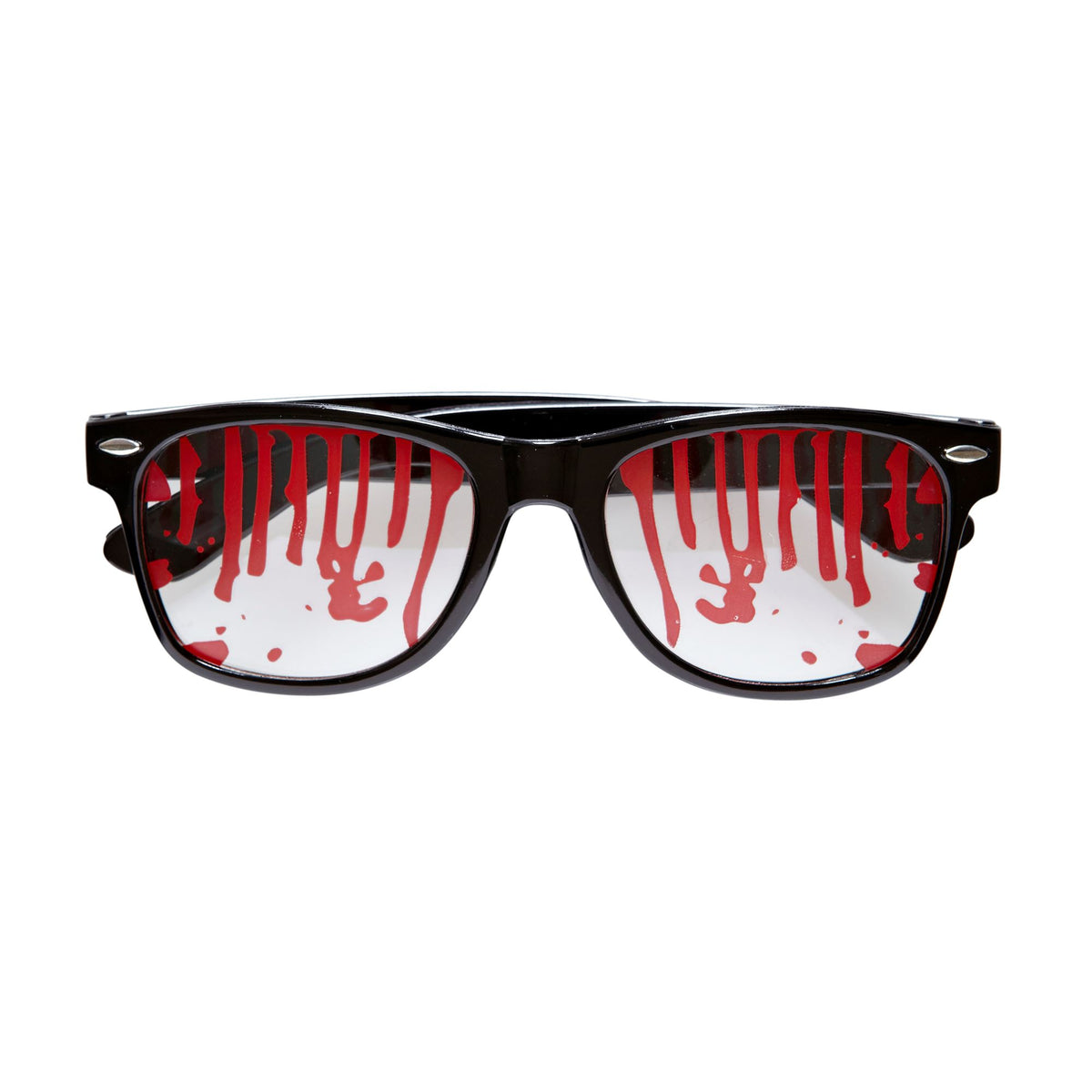 "MIT BLUT BEFLECKTE BRILLE"
