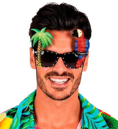 "TROPISCHE BRILLE MIT PAPAGEI"