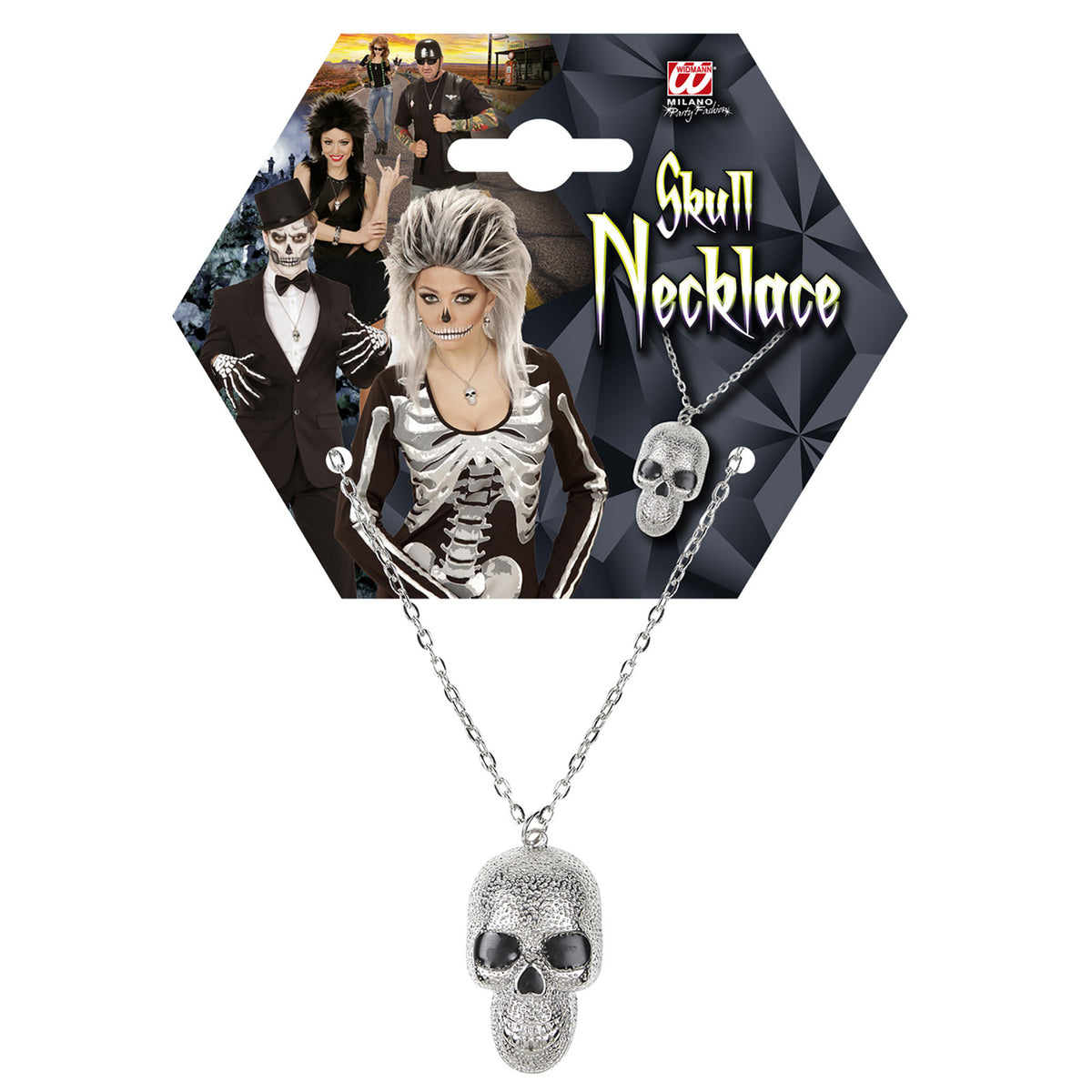 "KETTE MIT SILBERNEM TOTENKOPF"
