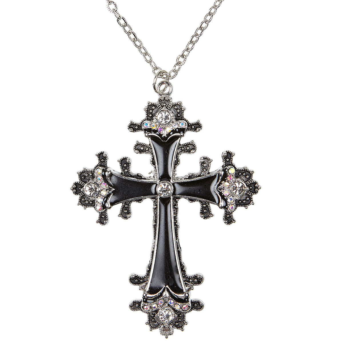 "KETTE MIT SCHWARZEM STRASSKREUZ"