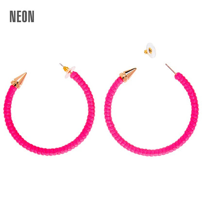 "OHRRINGE NEON PINK"
