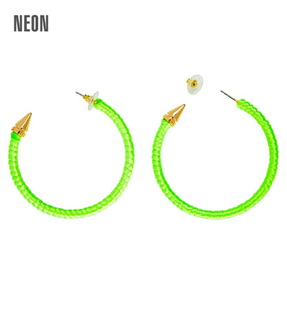 "OHRRINGE NEON GRÜN"