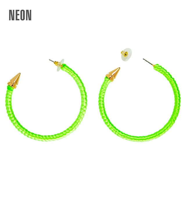 "OHRRINGE NEON GRÜN"