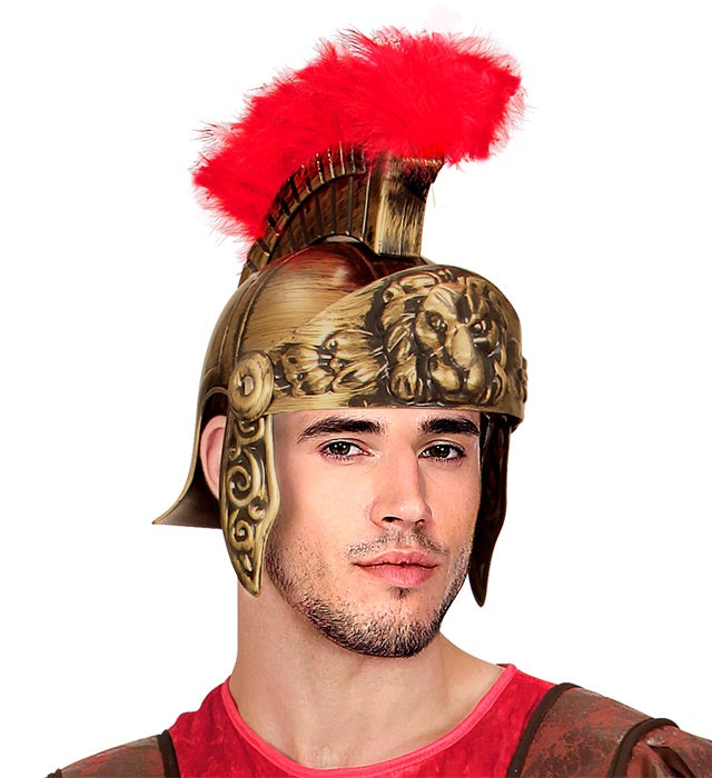 "RÖMER HELM IN ANTIKGOLD"