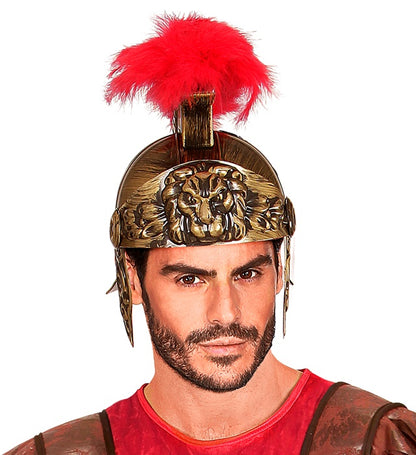 "RÖMER HELM IN ANTIKGOLD"