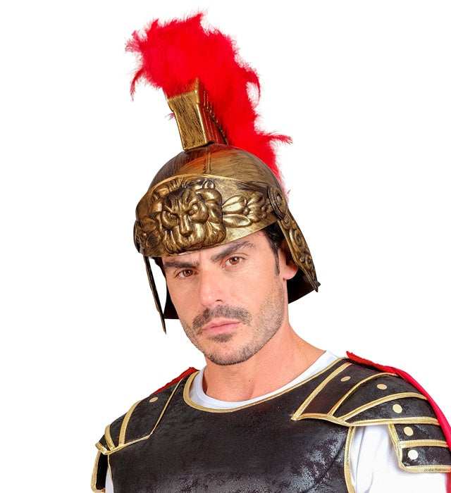 "RÖMER HELM IN ANTIKGOLD"