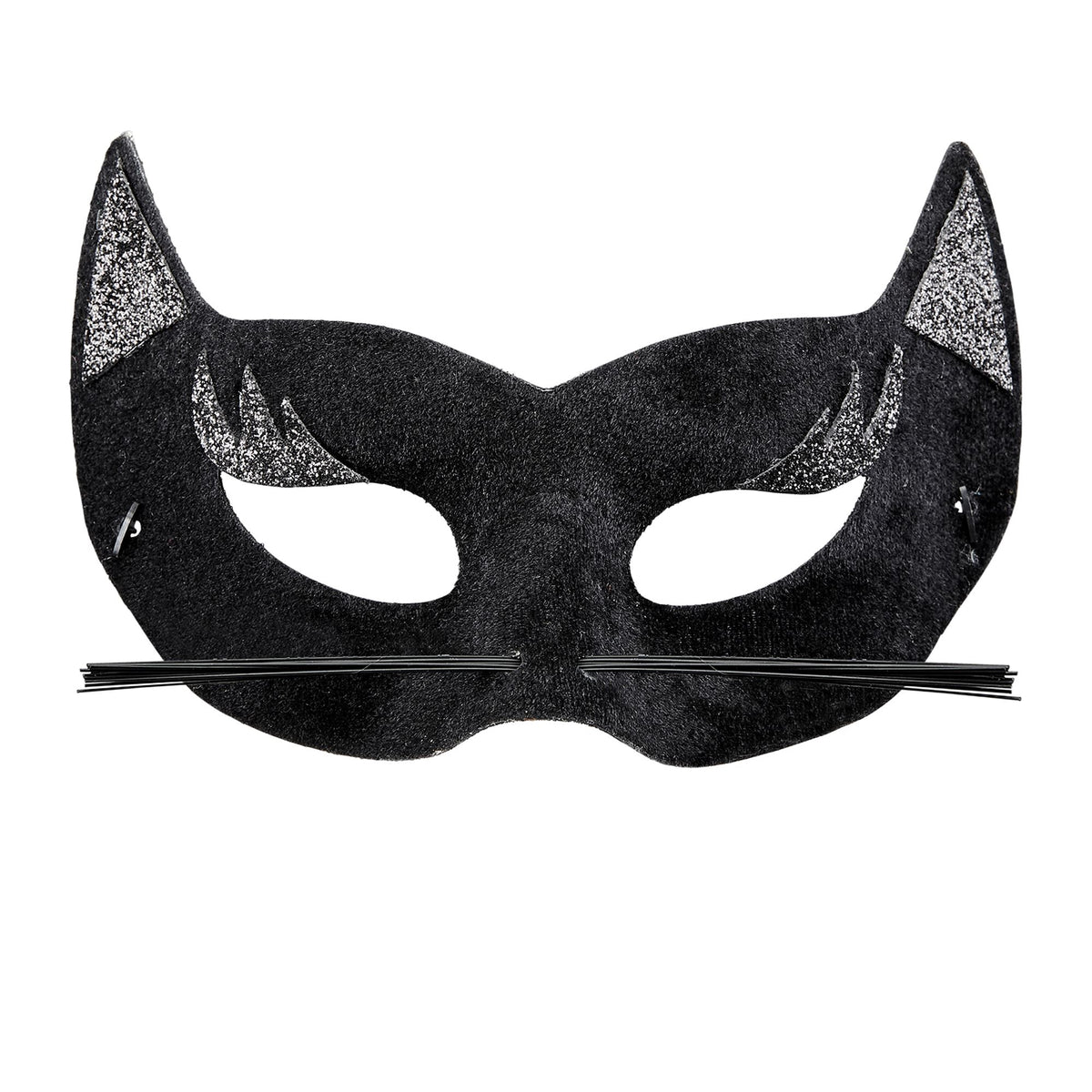 "AUGENMASKE AUS SAMT SCHWARZER PANTHER "