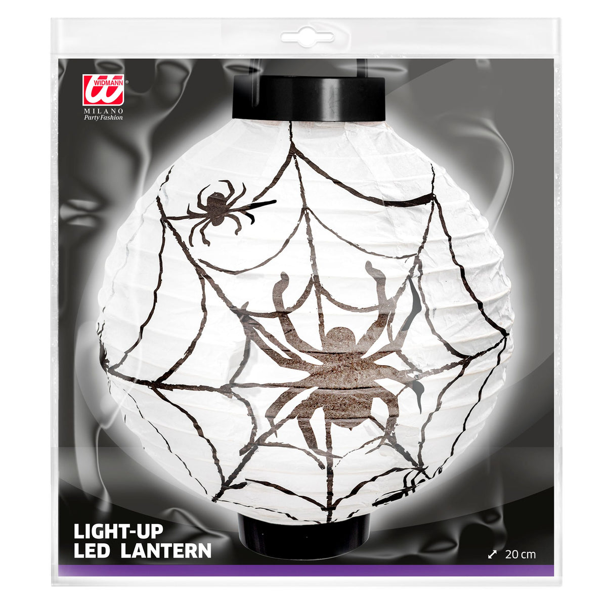 "LED SPINNENNETZ LAMPION" - 20 cm